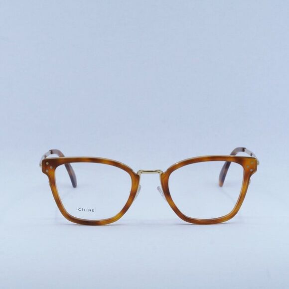 🕶️ New Celine CL50002U 055 Eyeglasses - Havana Gold Frame - Picture 2 of 10